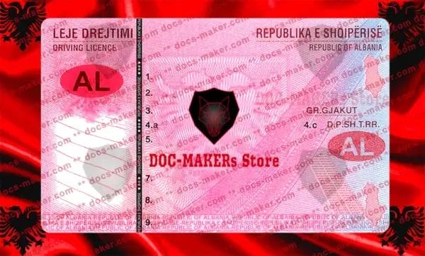 Albania Driving License