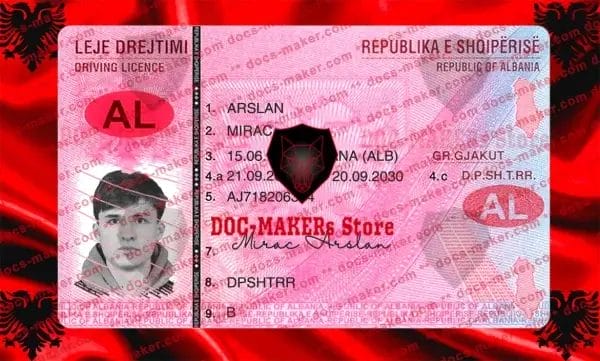 Albania Driving License