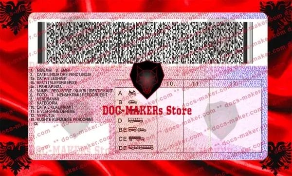 Albania Driving License