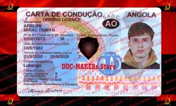 Angola Driving License