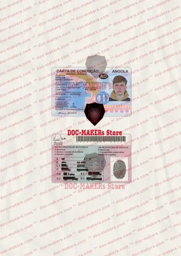 Angola Driving License