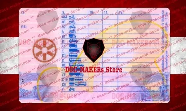 Austria Driving License – V1