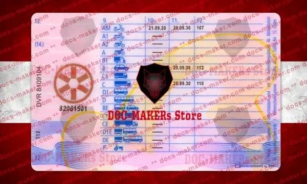 Austria Driving License – V1