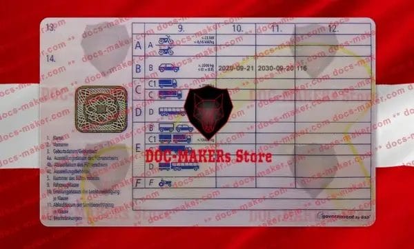 Austria Driving License – V2